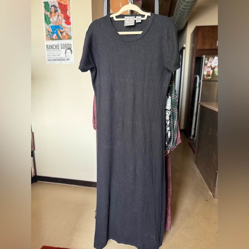 Michael Simon Classic Black Maxi Dress